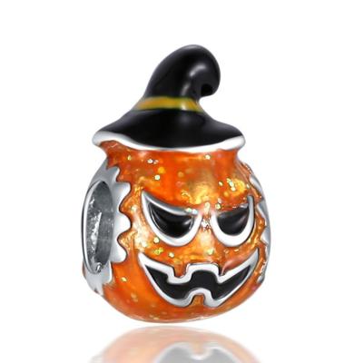 China Environmental Friendly Ebay Halloween Accessories Diy Jewelry Charm Gold Pumpkin Charm Skull Charm for sale