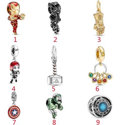 China Newest FASHIONABLE Cheap Wholesale Avengers Iron Man Charm Marvel Fang Charms for sale