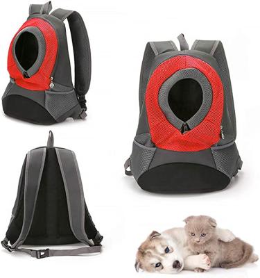 China Viable Soft Front Dog Carrier Travel Bag Harness Shoulder Carrier Bag Pet Backpack Carriers for sale