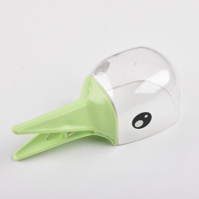 China Cartoon Bird Design Pet Spoon Food Sealing Clip Tool Food Stored Multifunctional Measuring Cup And Spoon for sale