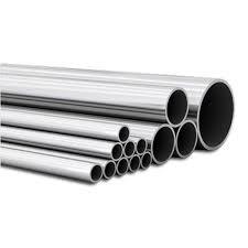 China Natural Silver Color Round Steel Pipe , Welded Steel Pipe Nitric Acid Resistant for sale