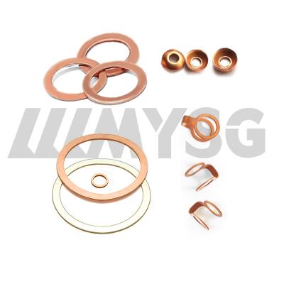 China Factory wholesale aluminum and copper gaskets for engineering vehicle engine seals, galvanized gaskets, flat gaskets, me for sale