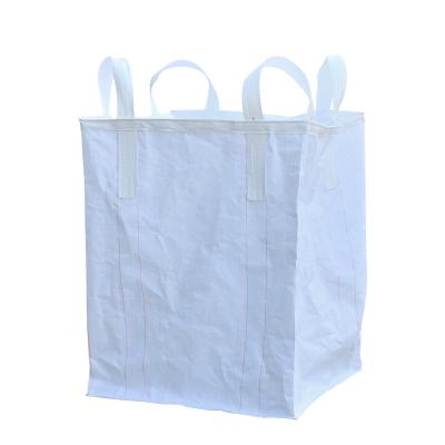 China Breathable 1 Ton PP Hougoo Bag Manufacturer Cement Packing Square Soft Lifting Cement Bag Jumbo for sale