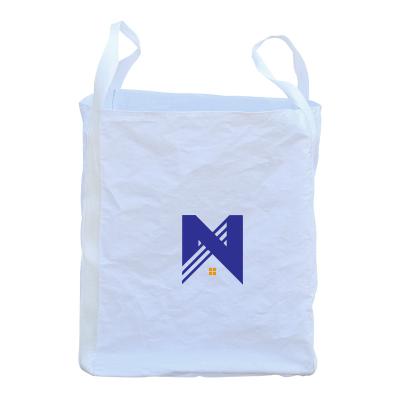 China Breathable Sand Baffle Cubicon Super Sack Sling Ton Jumbo Bulk container bag Fertilizer bulk bag for sale