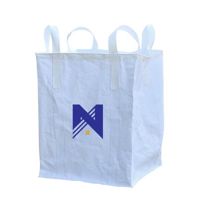 China Breathable PP Woven Flexible Jumbo Bulk Big Bag 1500kg and 2000kg for sale