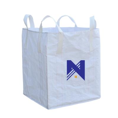 China Breathable Custom Flexible 2 Tonne 1000KG Plastic Packaging Bags Jumbo Packing Mineral FIBC Packing Bags for sale