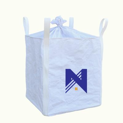 China Breathable Green PP Woven Bags for Packaging Construction Waste Building Garbage Sand Feed for sale