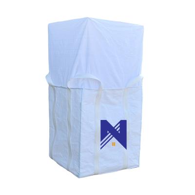 China Breathable FIBC Jumbo PP Woven Big Bulk Ton Packing Bag Manufacturer for sale