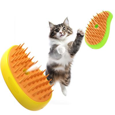 China Multifunctional Rechargeable Pet Hair Brush Misty Cat Spray Brush Self Cleaning for sale