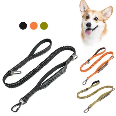 China 4 Foot Dog Lead Black Dog Leash With Buckle Handle 4 Ft Dog Leash for sale