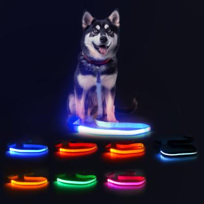 China 120cm Led Dog Leash Rechargeable USB Illuminated Dog Leash Personalized for sale