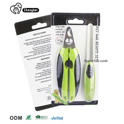 China Sustainable Dog Nail Trimming Tools Green Pet Nail Clippers For Dogs for sale