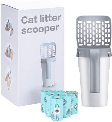 China Portable Cat Litter Shovel Scoop Grey Cat Sand Shovel Environment Friendly for sale