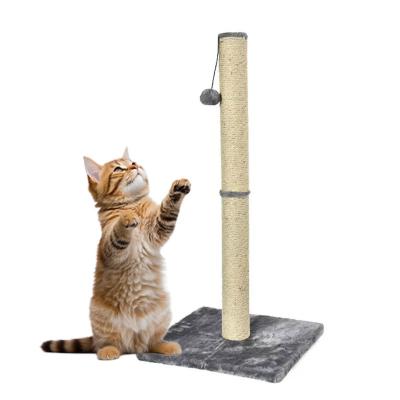 China Sustainable Cat Scratcher Ball Sisal Cat Climbing Tree Cat Scratch Post with Room Space Selection Support Eco-friendly for sale