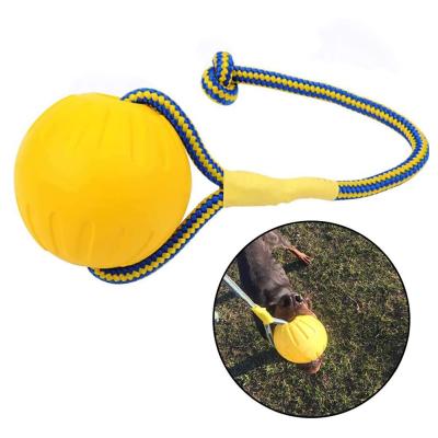 China Pet Toy Ball  Multi-color Customizable Eva Rope for Dogs Chew Training Solid Elastic for sale