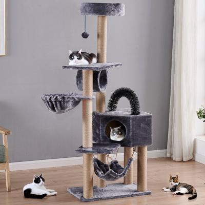 China Custom Sisal Large Cat Scratch House Eco Cat House With Scratcher for sale