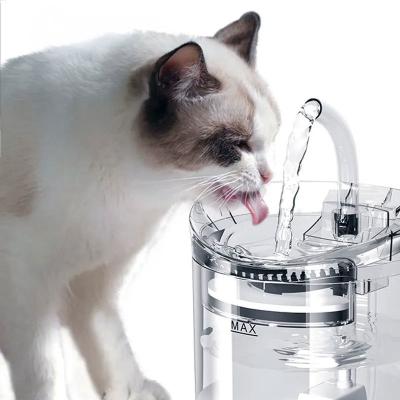 China Pet Water Dispenser Automatic Dog Drinking Plastic Fountain Cat Water Fountain Faucet for sale