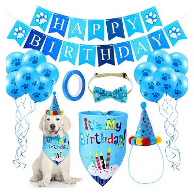 China Dog's Birthday Party Supplies Pull Flag Hat and More Get Ready Celebrate for sale