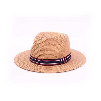 China High Quality Custom Women Straw Hat Beach Sun Visor Straw Hat Panama Outdoor Seaside Character Paper Straw Hat for sale