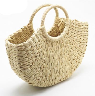 China New Fashion Promotion Summer Simple Handmade Women's Wrapped Straw Tote Bag Beach for sale