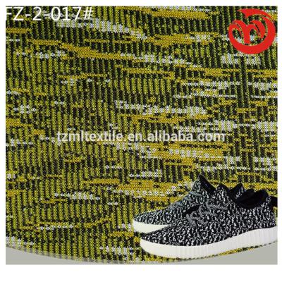 China Anti-static polyester camouflage elastane fabric for sports shoes, flyknit fabric for sports shoes SGS for sale