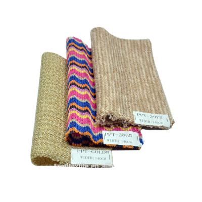 China Fusible Woven PP Straw Fabric 20*20 For Carpet PP Straw Hat 90%PP 10%PE Straw Cloth, Fabric For Grass Bag for sale