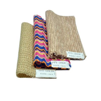 China Straw Fusible Woven Fabric, Colorful Mesh Fabric, Mesh Fabric For Pen Bag for sale