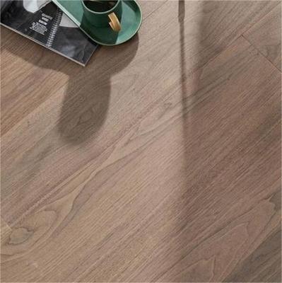 China Three-Layer Modern Long Board Black Walnut Wood Flooring Waterproof And Wear Resistant for sale