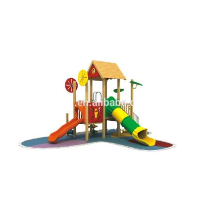 China Anti-UV Wooden Wooden Playground Equipment Wooden Playground Ship Pirate Outdoor Playground for sale