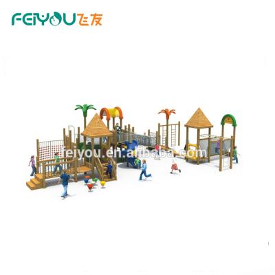 China Wooden Playground Playground Kids Playground Outdoor Wooden Children Playground Wooden Plastic Compounds Equipment Wooden Plastic Compounds for sale