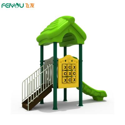 China Newest Plastic Playground Kids Bank Home Wooden Spin Mold Play Furniture Outdoor Playground FY20803 for sale