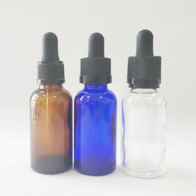 China Child-Proof 5ml 10ml 15ml dropper glass bottle childproof essential oil bottle amber/green/blue/white cosmetic packaging with CR pipette for sale