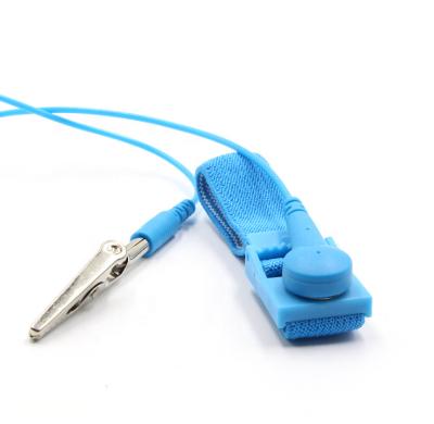 China Antistatic Dust Proof ESD Wristband Wrist Strap With Blue Color For EPA Cleanroom Use for sale