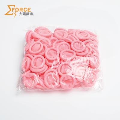 China Esd protection pink natural latx esd cleanroom finger cradle for sale