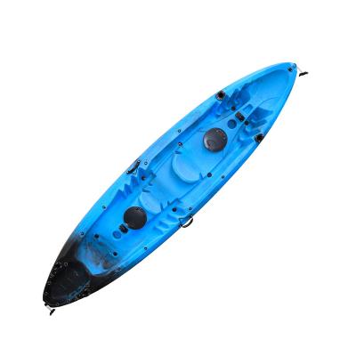 China LLDPE Angler Fishing Sit On Top Professional Sea Kayak 2+1 Seat Kayak 3 Person Kayak For Fishing for sale