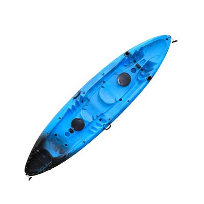 China LLDPE Fishing Sit On Top Sail Professional Sea Kayak 2+1 Seat Kayak For Fishing for sale