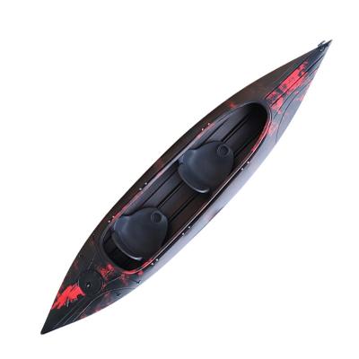 China Racing Cheap Ocean Waters Canoe Kayak Sea Kayaks Made In China 2 People Sit-in Kayak Boat Plastic Canoe For Sale for sale