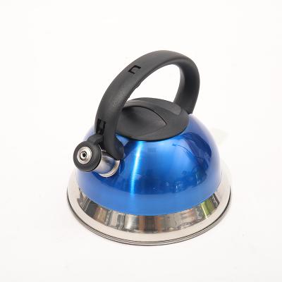 China Sustainable Stove Top Colored Whistling Kettle 3 L Carterton Stainless Steel Whistling Tea Kettle For Induction Cooker for sale