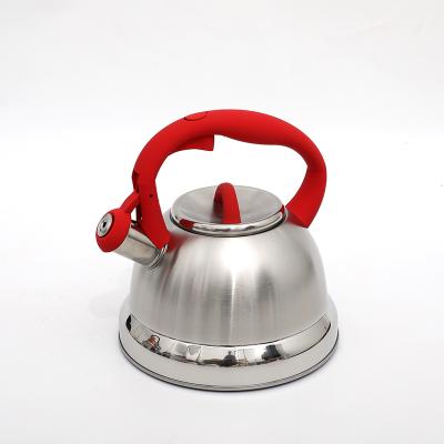 China New Style Sustainable Quick Water Stainless Steel Tea Boiling Kettle With Soft Touch Handle For Stove Top for sale