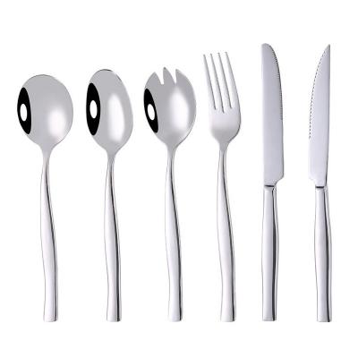 China Wholesale SS304 Stainless Steel Silverware Tablespoon Cutlery Flatware Hotel Sustainable Restaurant for sale