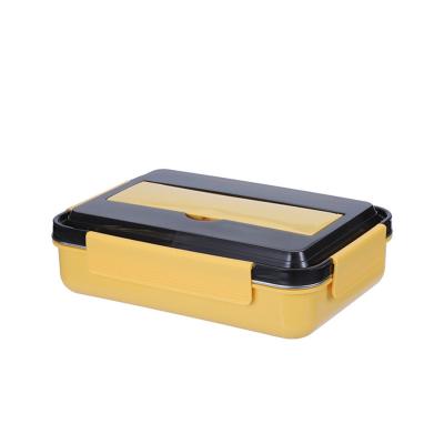 China Microwavable Student 4 Compartments Stainless Steel Bento Lunch Box School Student for sale