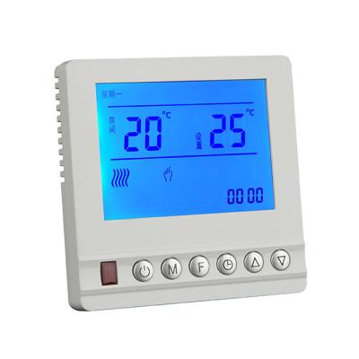 China Floor Heating Modern Wholesale Programmable Electric Thermostat Household White Thermostat for sale