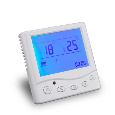 China Touch Screen Modern Under Floor Electric Heating LCD 220v Smart Room Thermostat for sale