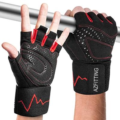 China Unisex Workout Weightlifting Gloves for Exercise Training with Wrist Wraps Support for Men and Women for sale