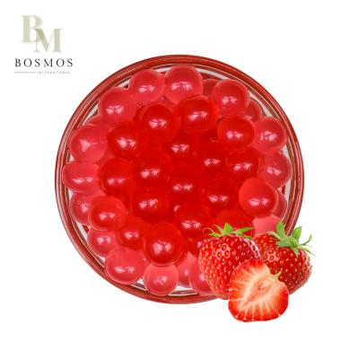 China Fruit Tea Bosmos_ Strawberry Popping Boba 3.2kg/490g/200g- Best Bubble Tea Taiwan Supplier, Bubble Tea for sale