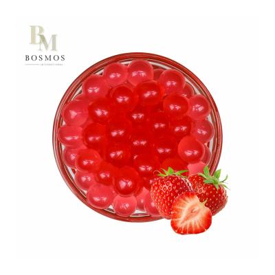 China Fruit Tea Bosmos_ Strawberry Popping Boba 3.2kg/490g/200g- Best Bubble Tea Taiwan Supplier, Popping Boba for sale