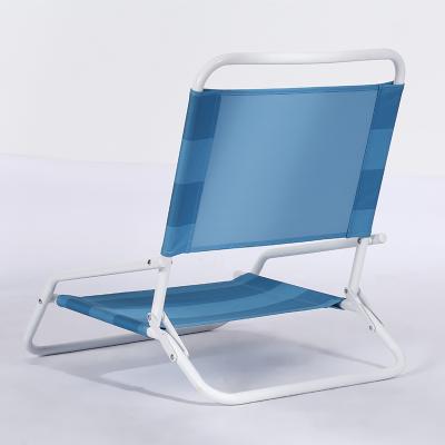 China QUAWE Low Seat Folding Modern Outdoor Steel Lightweight Portable Beach Chair for sale