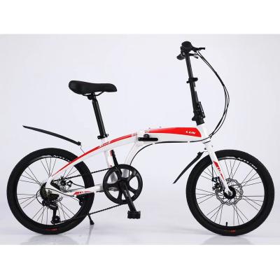 China Wholesale Aluminum Alloy Aluminum Frame Variable Speed ​​Disc Brake Foldable City 20 Inch Folding Bike Bicycle For Adults for sale