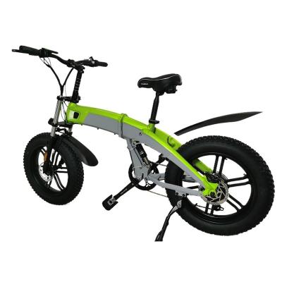 China New High Horsepower 48v Wide Front And Rear Shock Absorbers Outdoor Aluminum Alloy 2022 20 Inch Electric Bike for sale