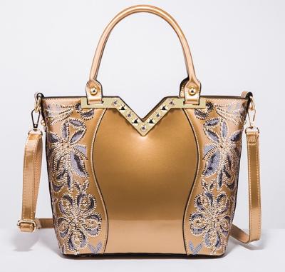 China Ex-factory price luxury PU ladies handbags waterproof for women with shoulder belt for sale